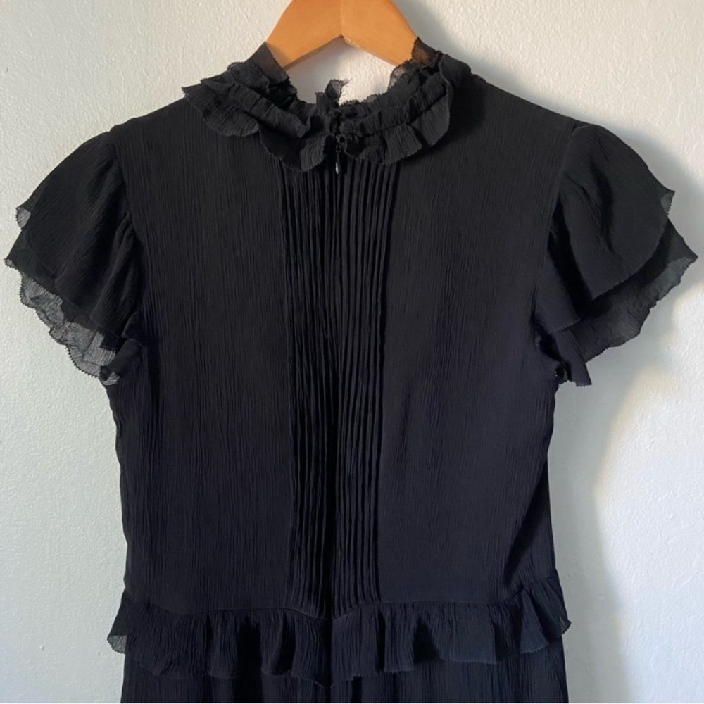 Banana Republic Heritage Pleated Ruffle Neck Dress - Picture 6 of 14
